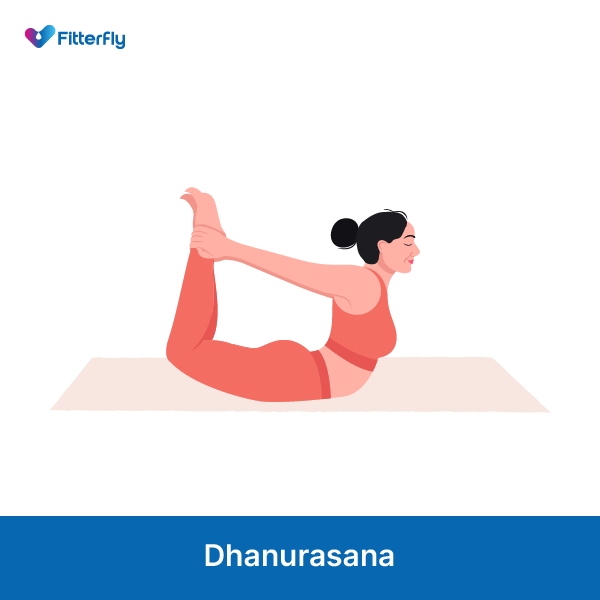 Dhanurasana yoga pose for diabetes