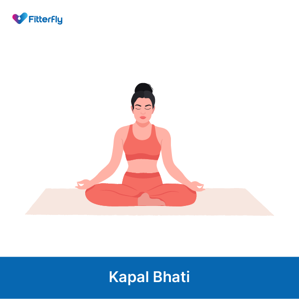 Kapal Bhati yoga pose for diabetes