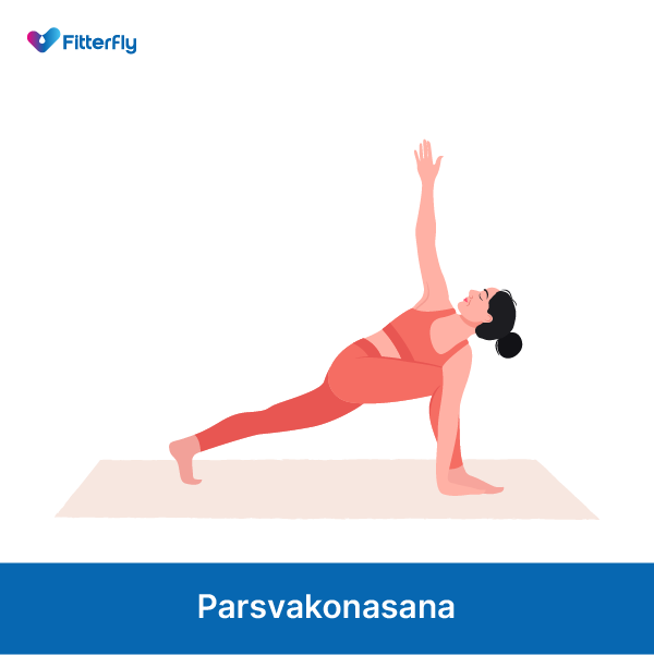 Parsvakonasana yoga pose for diabetes