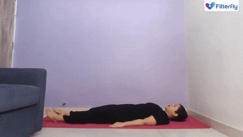 Pawanmuktasana yoga pose for pcos.