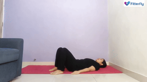 Supta Baddha Konasana yoga for pcos.