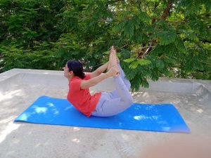 "Dhanur Vakrasana" - Yoga Pose