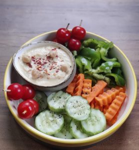 Hummus Vegetable Salad