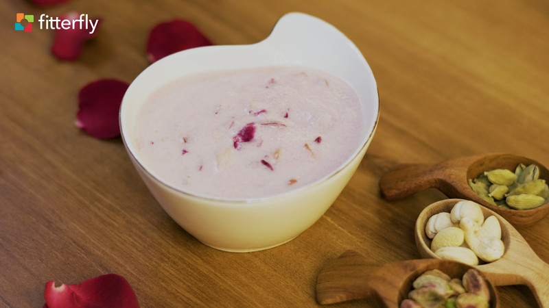 Rose Kheer With Dry Fruits