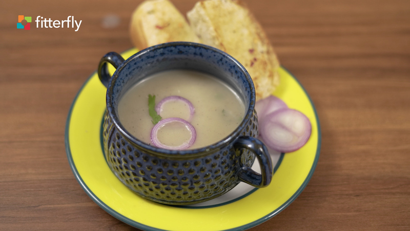 Roasted Garlic Potato Thick Soup