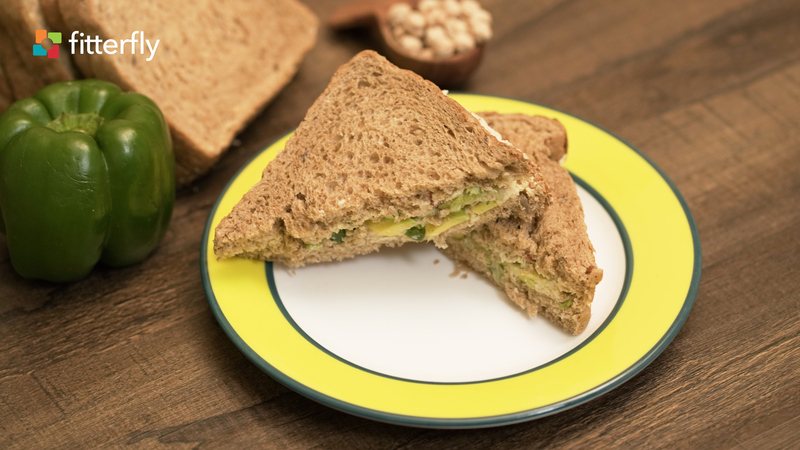Multigrain Bread Veggie Hummus Sandwich
