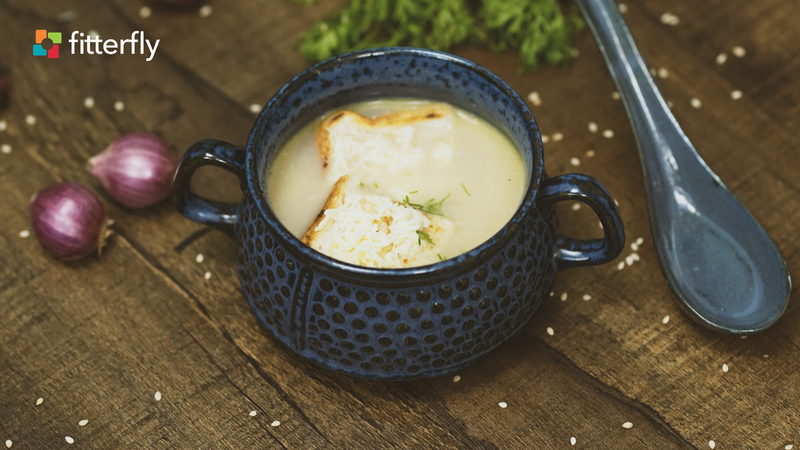 French Onion Cheese Soup With Butter