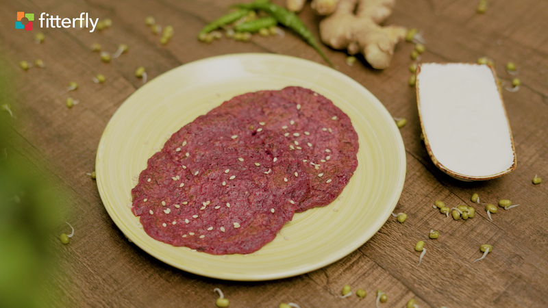 Sprouts Beetroot Cheela