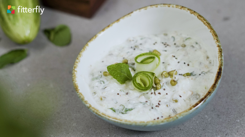 Cucumber Sprouts Oats Curd