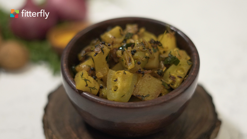 Pointed Gourd Potato Dry Vegetable