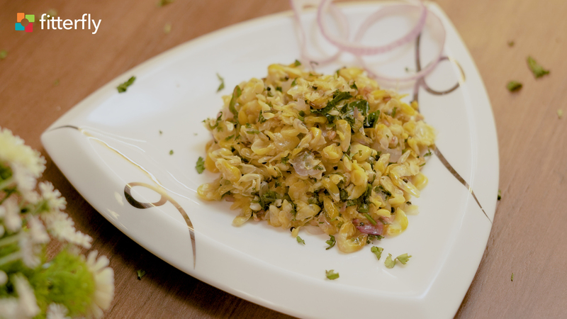 Baked Corn Upma With Oil