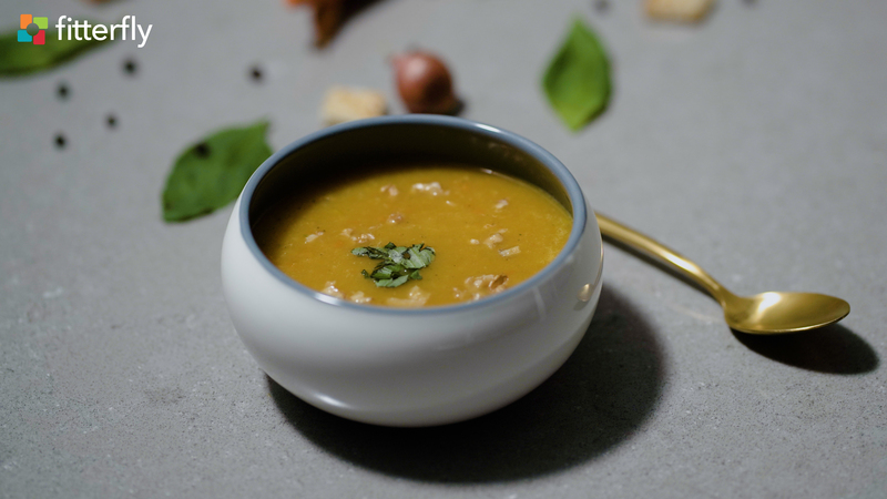 Carrot Potato Apple Thick Soup With Oil