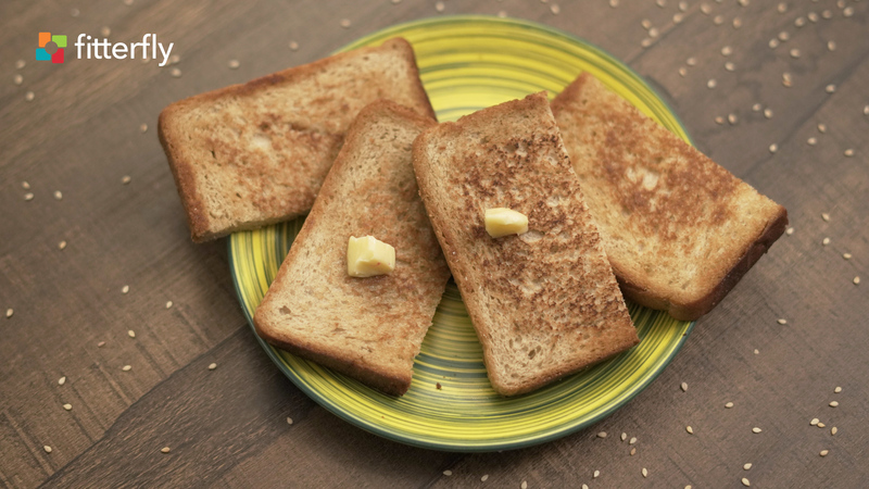 Brown Wheat Bread Butter Toast