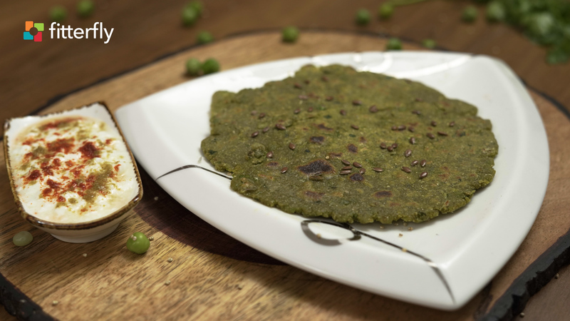 Bajra Pea Paratha With Ghee