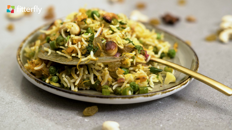 Vegetable Pulao With Dry Fruits